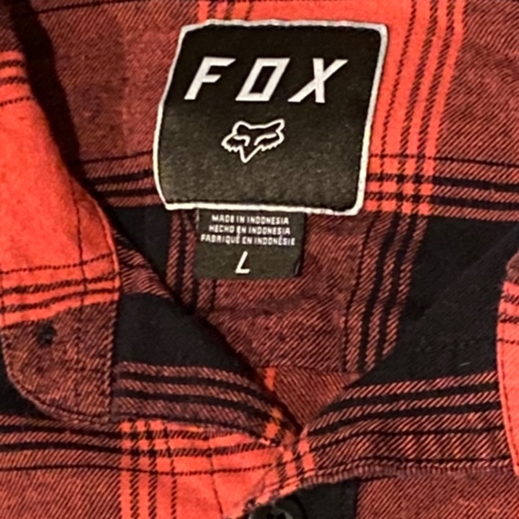 Fox Men’s flannel - Picture 4 of 8